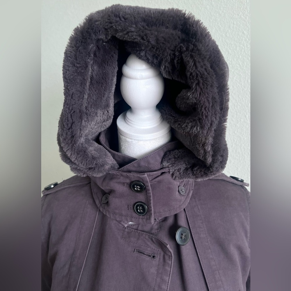 Comptoir Des Cotonniers women’s Purple Trench Coat with warm layer small $650 - Picture 4 of 16